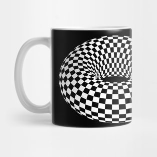 Checkerboard donut Mug